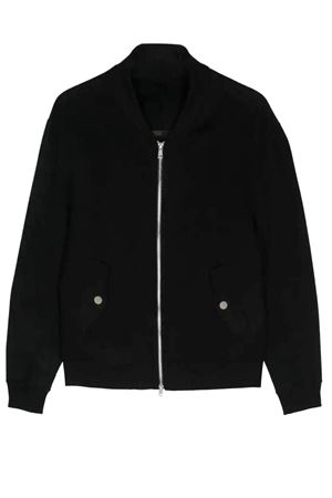 Black wool bomber jacket LOW BRAND | L1JFW24256790D001